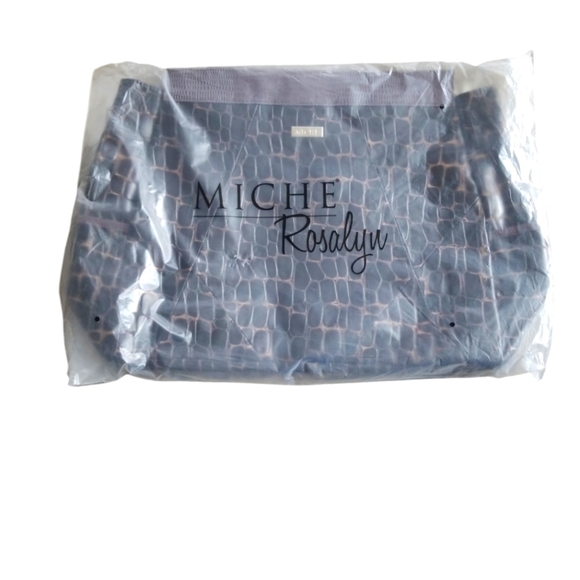 Miche Rosalyn Prima Cobble Stone Faux Leather Purse Shell - Picture 2 of 5